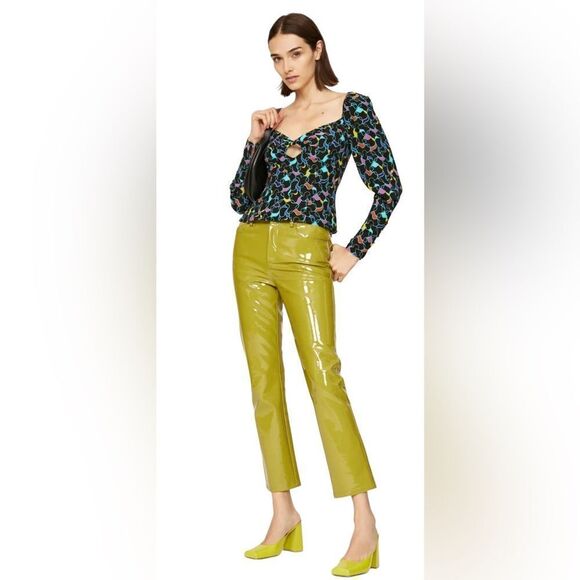 STAUD Long Sleeve Josephine Top Size 10 - Picture 2 of 7